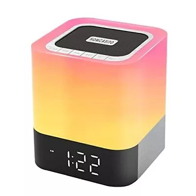 Night Light Bluetooth Speaker 5 In 1 Touch Control Bedside Lamp Dimmable • $22.95