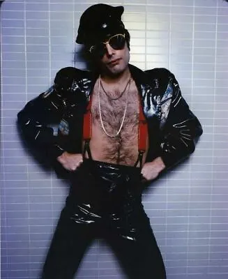 Freddie Mercury Queen Hairy Bare Chest Tight Leather Pants Vintage Color Photo • $42.14