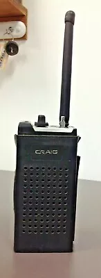 Craig Vintage VHF 4CH Radio Scanner Belt Pouch Antenna Parts Props • $22