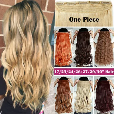 £2.74 • Buy One Piece 100% Real Clip In AS Remy Human Hair Extensions Full Head Highlight UK