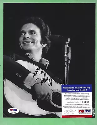 Merle Haggard Country Legend Signed 8x10 Photo COA PSA/DNA With Matching Sticker • $19.95