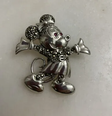 Sterling Silver Mickey Mouse Pendant/Brooch • $44