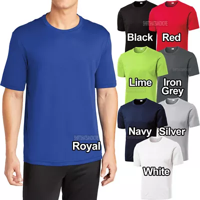 Big And Tall Mens Moisture Wicking T-Shirt XL-4XL LT XLT 2XLT 3XLT 4XLT Dri Fit  • $11.99