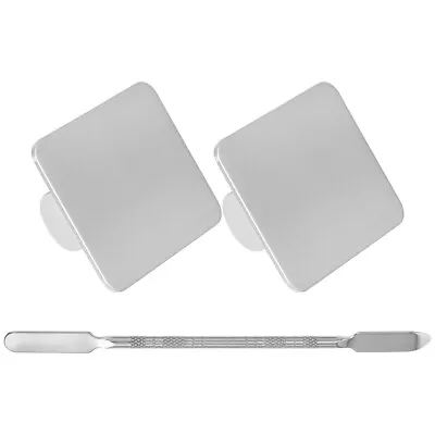 Makeup Plate Cosmetic Manicures Mixing Palette Foundation Plate Set With Spatula • $8.73