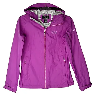 Mountain Hardwear Plasmic Rain Jacket Women’s Size XS Purple Hooded Nylon • $27.95