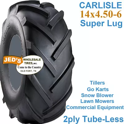 14x4.50-6 14/4.50-6 Snow Blower Thrower Go Kart Tiller TIRE 14x450-6 14/450-6 • $32.81