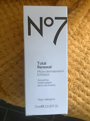 No7 Total Renewal Micro-dermabrasion Face Exfoliator 75ml • £8.50