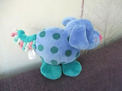 £3 • Buy 💙 Tesco💙 Blue Spotty Dog  - Rattle - Hug Toy / Comforter Toy  - Vgc