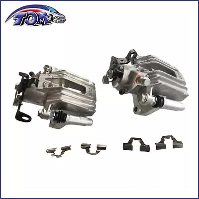 Rear Brake Calipers W/ Bracket Pair 2 For VW Jetta City Audi TT Quattro 1.8L • $80.11