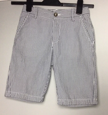 £3.99 • Buy United Colors Of Benetton Striped Shorts 10 To 11 Years Blue White Pockets VGC