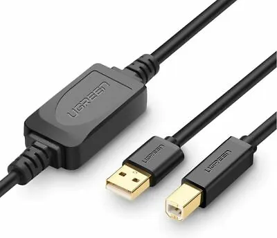 $42.95 • Buy Ugreen USB Type-A Male To USB Type-B Male Active HIGH QUALITY Printer Cable 15m