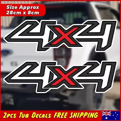 2Pcs 4x4 Side Rear Decal Sticker For Ford Ranger PX PJ PK Wildtrak XLT T6 98-15 • $25.98