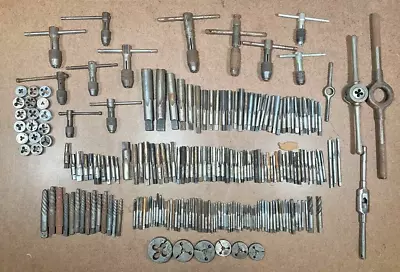 100+ Machinists TAP AND DIE Lot ~ Mixed Brands And Sizes Vintage • $0.99