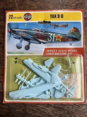 1970s Airfix 1/72 Scale Yak 9d Model Plane In Hang Card NEW • $10