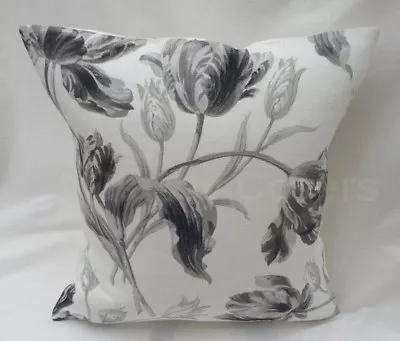 Laura Ashley Designer Cushion Cover  GOSFORD  Charcoal Fabric Various Sizes • £12.95