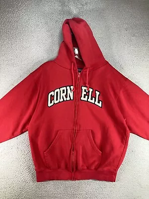 Cornell University Hoodie Men Medium Red Jansport Vintage Y2K Ivy League College • $38