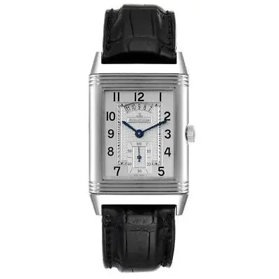 Jaeger LeCoultre Grande Reverso Duo Steel Silver Dial Watch 273.8.85 Q3748420 • $8654.99