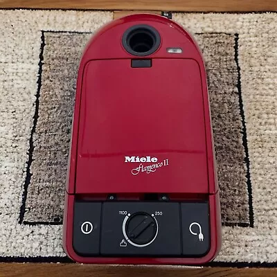 Miele Flamenco II S251i Vacuum Cleaner Red Canister ONLY Tested • $85.50