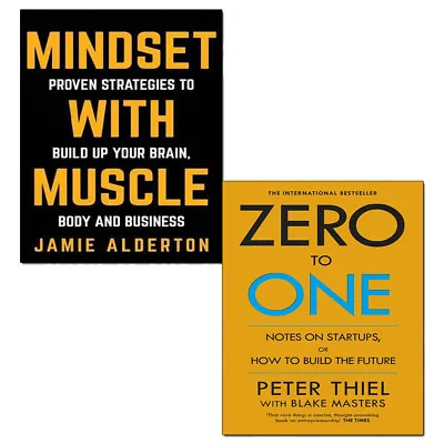 Zero To One And Mindset With Muscle 2 Books Collection Set Notes On Start Ups UK • $27.19