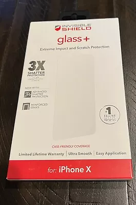 ZAGG InvisibleShield Glass+ Screen Protector For IPhone X / XS - Clear • $6.50