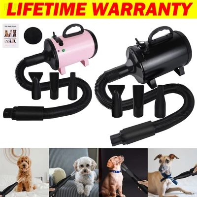 £14.30 • Buy Dog Hair Dryer Blaster Pet Grooming High Velocity Motorbike Dryer With Nozzles