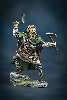 Action Figures Viking With 2 Axes Collectible Miniature Painted 1/32scale 74mm • $74.90