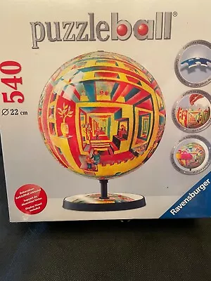 $35 • Buy Ravensburger 9  3D Puzzle Ball 540 Pieces (2010) With Stand/Instructions New