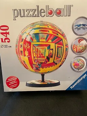 Ravensburger 9  3D Puzzle Ball 540 Pieces (2010) With Stand/Instructions New • $35