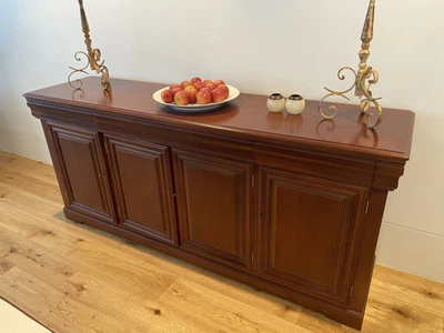 $390 • Buy Solid Mahogany Reproduction 4 Door/3 Drawer Buffet/Sideboard