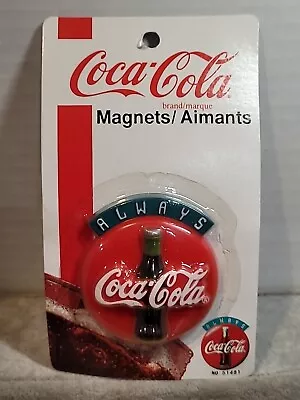 Vintage Coca Cola Button  ALLWAYS   Magnet NOS 1995 No.51481 • $4.95