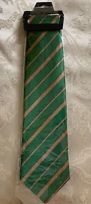 $19.99 • Buy Green And Gold Striped Tie Notre Dame St Patricks Day 