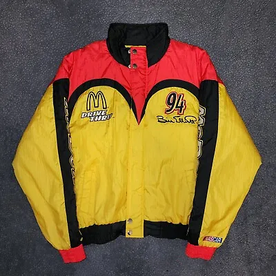 Vintage McDonald’s Race Team Jacket NASCAR Bill Elliot Classic Adult Size Large • $116.95