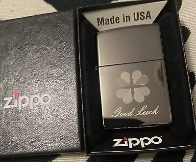 Zippo Lighter (Black Ice) • $45