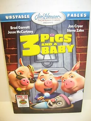 Unstable Fables - 3 PIGS AND A BABY. Weinstein 2008 DVD W/Slipcase NEW • $5.50