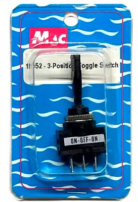 MAC Marine Hardware 18552 3-Position On-Off-On Boat Toggle Switch Black • $9.94