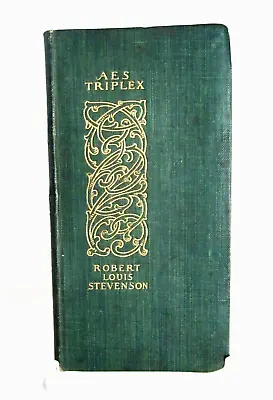 Antique Robert Louis Stevenson Miniature Book  AES Triplex & Other Essays  1902 • $21.99