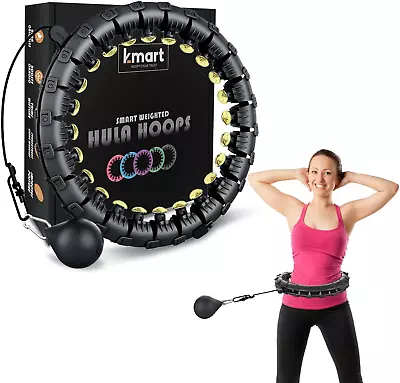 Smart Hula Ring Hoops Weighted Hula Circle 24 Detachable Fitness Ring With 360  • $42.53