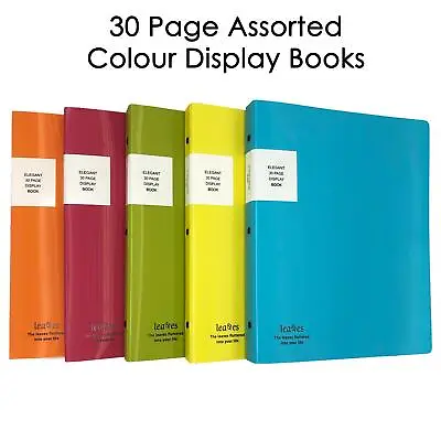 £3.99 • Buy 30 Page A4 Display Book Assorted Colours Presentation Document Folder Binder