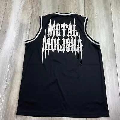 Metal Mulisha Shirt Mens Medium Black White Tank Top Basketball Jersey Motocross • $38.84