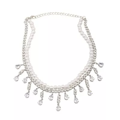 Luxury Choker Necklace For Women Water Drop Zircon Crystal Necklace • $18.63