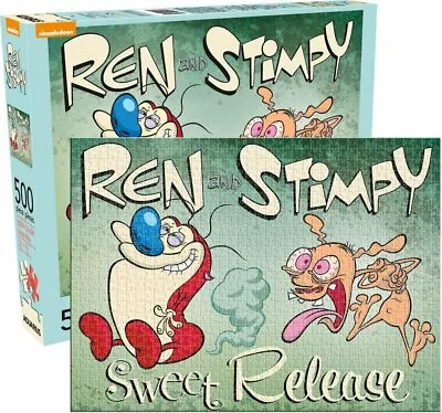 Aquarius Ren & Stimpy 500 Piece Jigsaw Puzzle • $19.95