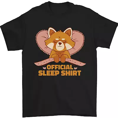 Red Panda Bear Funny Sleep Sleeping Mens T-Shirt 100% Cotton • $10.09