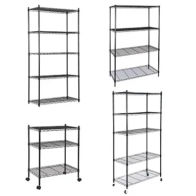 3/4/5 Tier Heavy Duty Storage Shelves Garage Shelf Metal Shelving Organization • $106.58