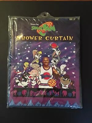 Vintage 1996 Space Jam Shower Curtain Michael Jordan New 70”X 72” • $19.99