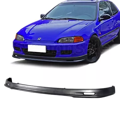 [SASA] Fit For 92-95 Honda Civic Coupe Hatchback MUGN Style PU Front Bumper Lip • $62.99