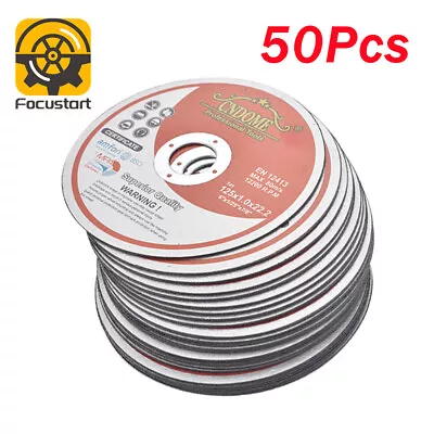 50Pcs 125mm Metal Steel Flap Cutting Discs Wheel Thin Angle Grinder Cut Off • $37.28