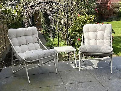 Ambiance 3pc Garden Furniture Patio Balcony Set With Cushions - 2 Chairs & Table • £159.99