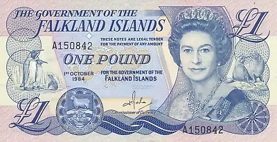 1 Pound Falkland Islands Prefix A (Ref. Pick 13a) • £9