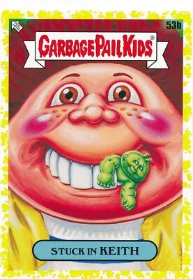 53B STUCK IN KEITH 2021 GPK Garbage Pail Kids Food Fight YELLOW MUSTARD • $4.99