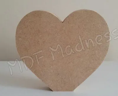 Mdf Craft Shape. Wooden Free Standing Heart • £3.75